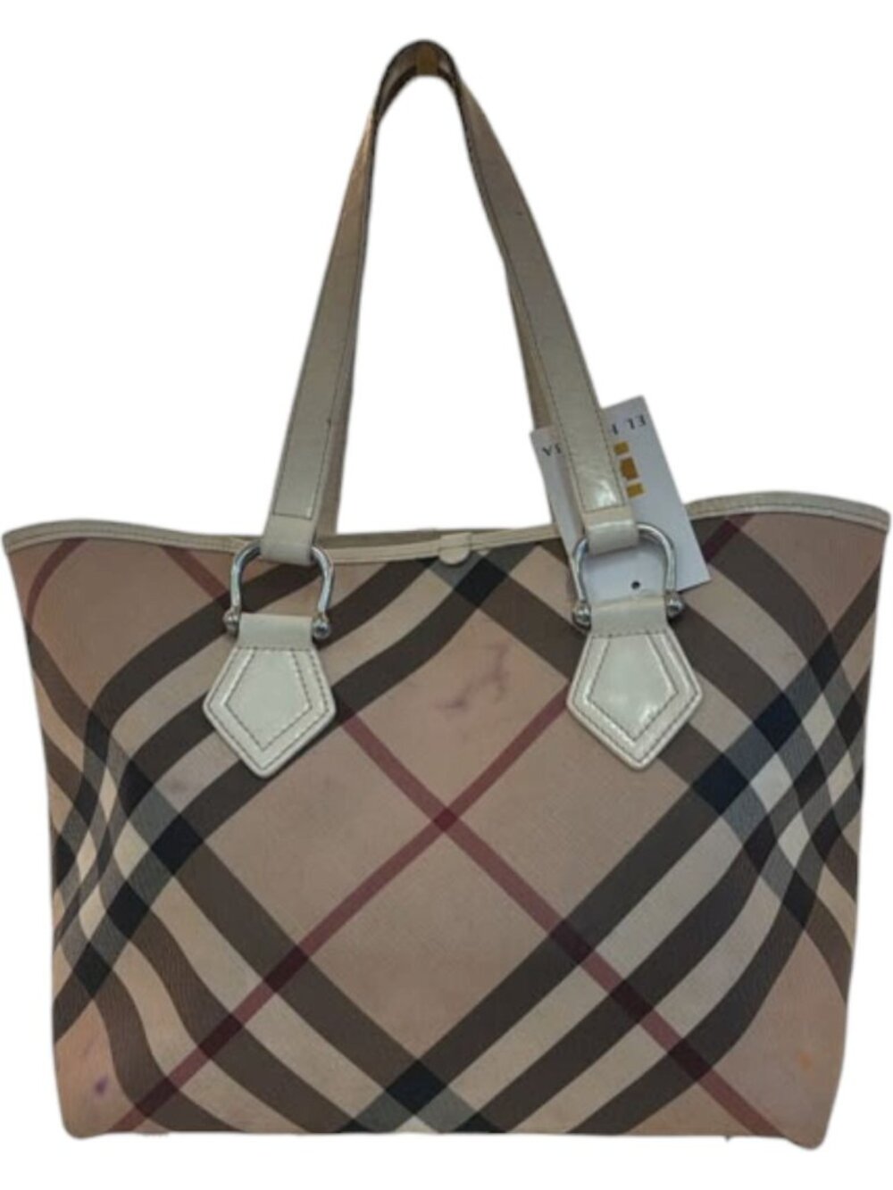472216CR C2 Burberry Shoulder Bag Beige PVC